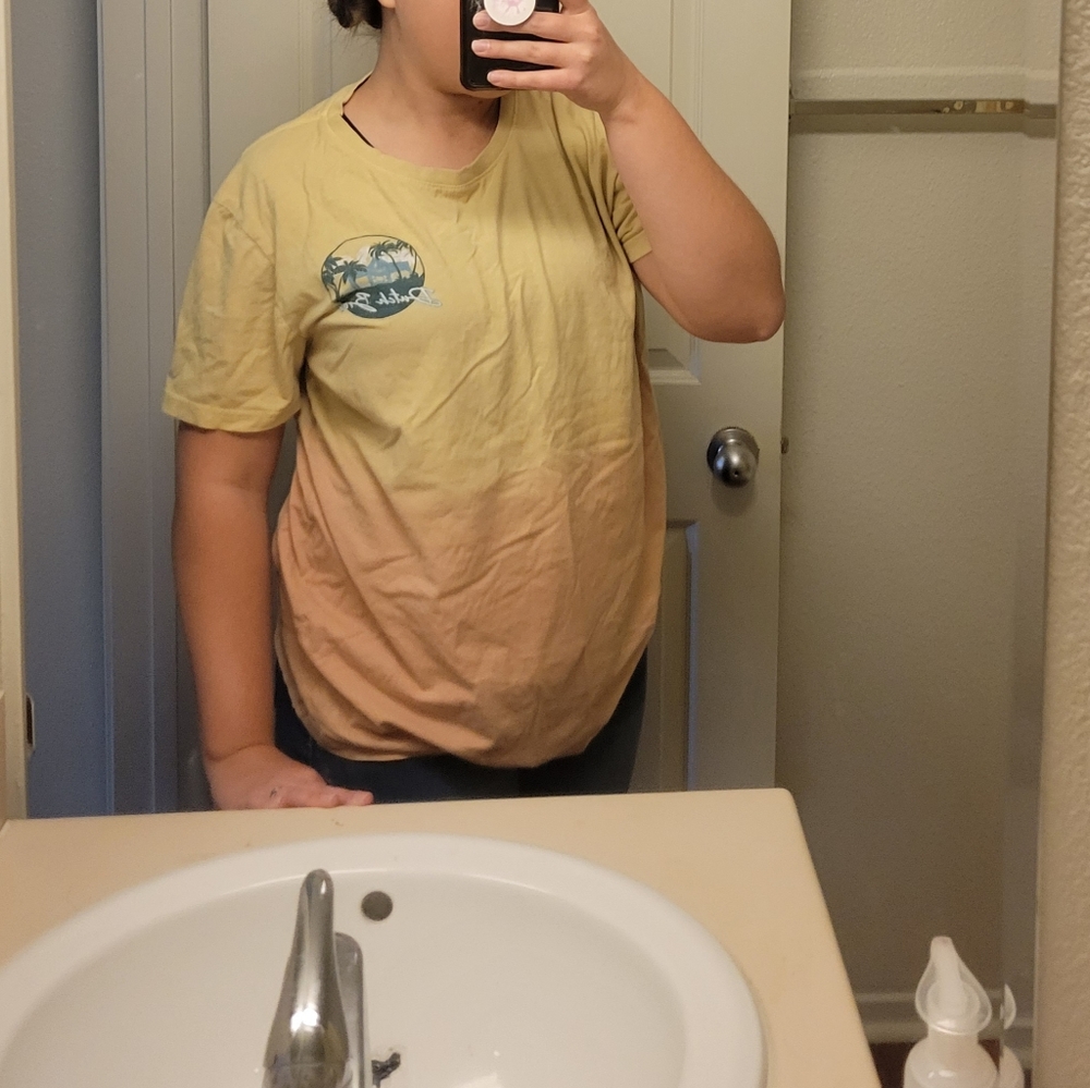 Dutch bros yellow ombre Tee shirt